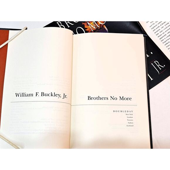 Brothers No More by William F. Buckley Jr. (1st Edition HC in DJ) - Picture 3 of 7